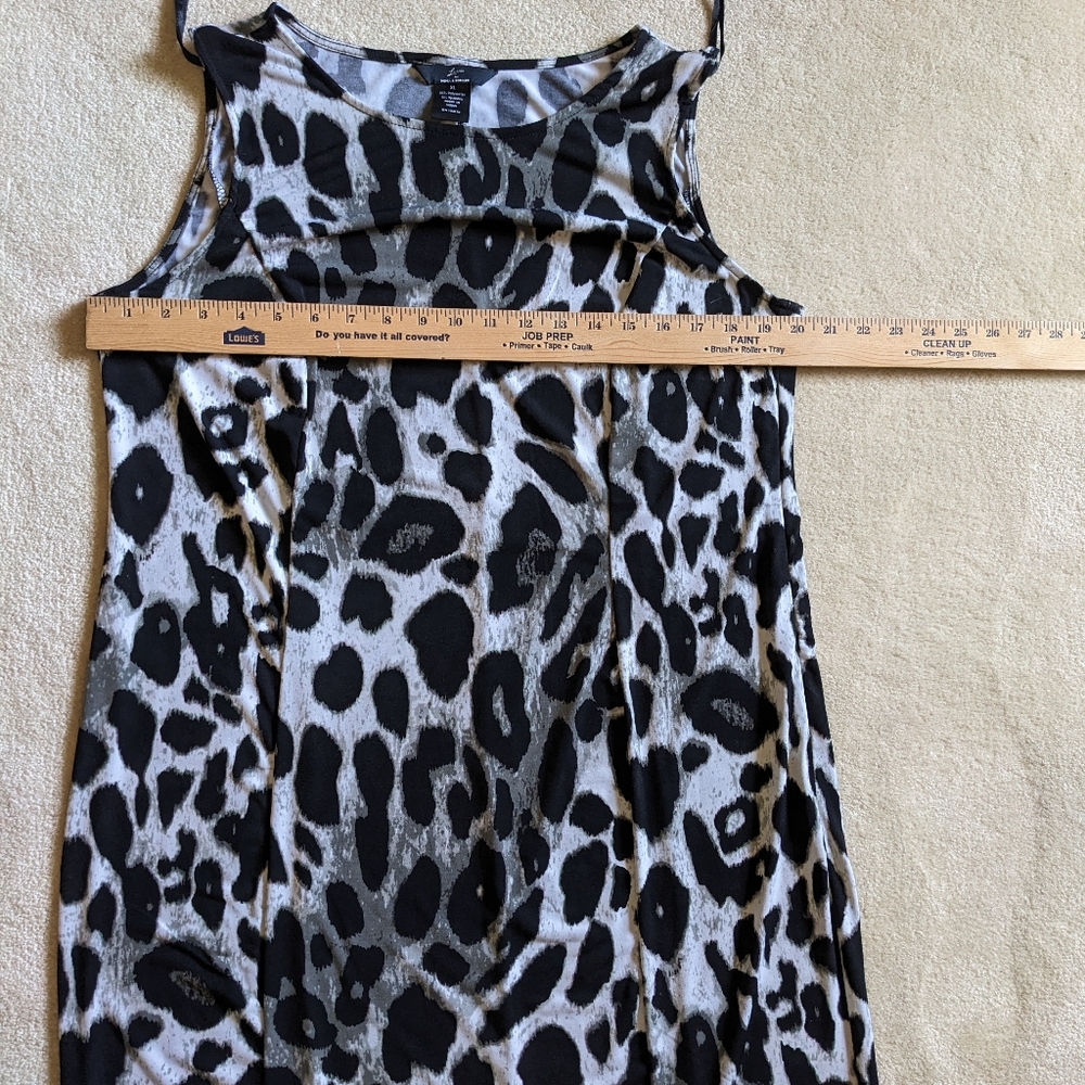 Women's Lennie for Nina Leonard Animal Print Sheath Dress | size XL - Picture 5 of 6